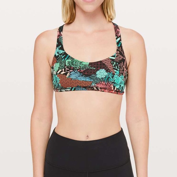 lululemon athletica Other - Lululemon Free To Be Wild Bra in Zen Clash Multi Size 2